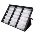 thumbnail image 1 of Vitrina para Gafas de 18 Rejillas, Caja Organizadora para Almacenar Gafas de Sol Con Estuche Con Cerrado, Cubierta A Prueba de Polvo, Forro de Alta, 1 of 7