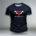 thumbnail image 6 of UVEASISHA Valentines Day Short Sleeve T Shirts for Men Funny Heart Print Crewneck Graphic Tees Regular Fit Casual Gym Workout Shirt Navy XXL, 6 of 6