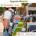 thumbnail image 5 of Xoenoiee Cowboy Cow Print Clear Backpack for Kids Girls Large Capacity Casual Daypack with Adjustable Padded Strap Heavy Duty Rucksack Transparent Bookbag Back to School Gifts for Teens, 5 of 7