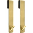 thumbnail image 1 of 2 pack Extended Shower Door Hooks (6.89 -Inch), Over Door Hooks for Bathroom Frameless Glass Shower Door, Towel Hooks, Gold, 1 of 4