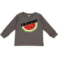 thumbnail image 3 of Inktastic I'm Sweet Watermelon Boys or Girls Long Sleeve Toddler T-Shirt, 3 of 5