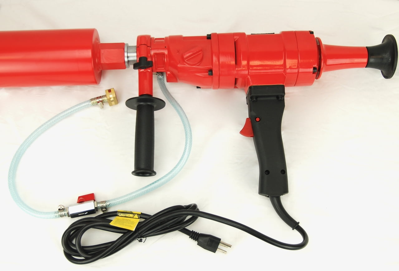 BLUEROCK  4Z1 Portable Concrete Core Drill & 1"-4" Diamond Bit Set - PACKAGE DEAL