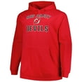 thumbnail image 2 of Men's Profile Red New Jersey Devils Big & Tall Arch Over Logo Pullover Hoodie, 2 of 3