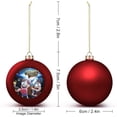 thumbnail image 2 of Gravity Falls Christmas Balls Ornaments Decoration Xmas Tree Hanging Ornament Pendant for Home Indoor Holiday Party Decor 4PCS, 2 of 8