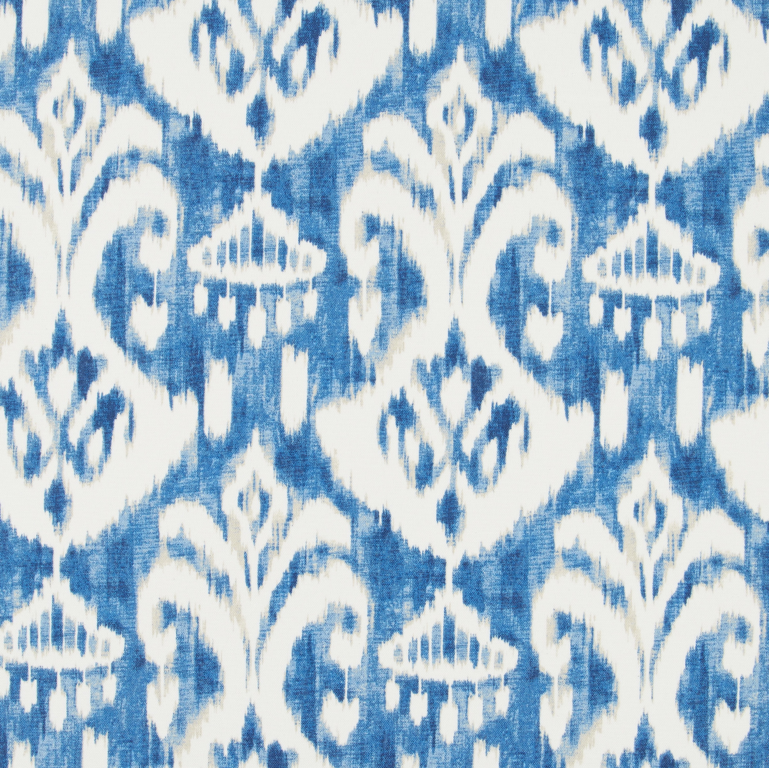 Sorra Home Indigo and Cream Indoor/Outdoor Bench Cushion, Corded