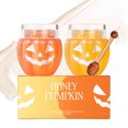 thumbnail image 4 of Fiudx Ofertas Del Día Juego De Máscara De Labios De Miel De Calabaza De Halloween Para Desvanecer Las Arrugas De Los Labios Día Y Noche Hidratante 0,56 Oz X 2 Uds, 4 of 6
