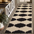 thumbnail image 2 of Safavieh Courtyard Elwyn Geometric Indoor/Outdoor Runner Rug, Beige/Black, 2'3" x 8', 2 of 11