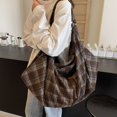 thumbnail image 5 of Large Capacity Tote Backpack Convertible Shoulder Crossbody With Checkered Pattern, 5 of 6