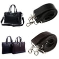 thumbnail image 4 of Black Mens Leather Crossbody Replacement Bag Accessory Handle Straps 150cm, 4 of 8