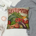 thumbnail image 2 of Vintage Farmhouse Decorative Pillow Covers Farm Fresh Fruits Vegetables Pumpkin Sunflowers Milk Cream Letters Linen Throw Pillow Case Cushion Cover ’’ Set of,Rustic Wood Grain, 2 of 5