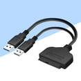 thumbnail image 4 of 2 In 1 SATA to USB 3.0 Converter Cable External Hard Disk Universal Adapter Data Transfer Converter for 2.5 Inch Hard Drive (Black), 4 of 6