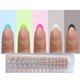 thumbnail image 1 of Jsiallye Puntas de uñas de gel suave francés, 150 piezas, almendra corta, punta francesa más brillante, prensa en las uñas, sin necesidad de limar las puntas, extensiones de uñas postizas acrílicas pr, 1 of 5