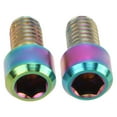 thumbnail image 2 of Disc Brake Wire Fixing ,  Alloy Bicycle Disc Brake Cable Fixing Screw Precise Thread Firmly Connected M6x10mm  For Mountain Bike Colorful, 2 of 8
