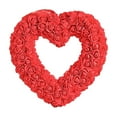 thumbnail image 7 of Tupukom Wreath Valentines Day Decorations on Sale Heart Shaped Wreath Valentine's Day Red Heart Wreath for Front Door Wedding Party Anniversary Wall Decor Gift, 7 of 7