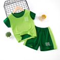 thumbnail image 1 of Hot Sale Brand Boys Clothing Children Summer Boys Clothes Cartoon Kids Boy Clothing Set T-shit+Pants Cotton qym unisex, 1 of 2