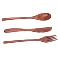 thumbnail image 1 of Fugacal Wooden Cutlery Set Scratch Proof Portable Spoon Fork Cutter Tableware With Box For Dessert Salads Noodles,Wooden Tableware For Travel, 1 of 8