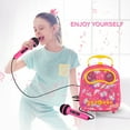 thumbnail image 5 of Kakutoy Kids Karaoke Machine with 2 Microphones for Girls Children Singing Machine Toddler Karaoke Music Toy for Birthday, 5 of 7