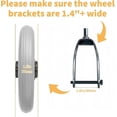 thumbnail image 3 of 4 Pcs Walker Wheels Replacement, 6 Inch Solid Wheelchair Front Wheels, Anti-Slip., 3 of 4