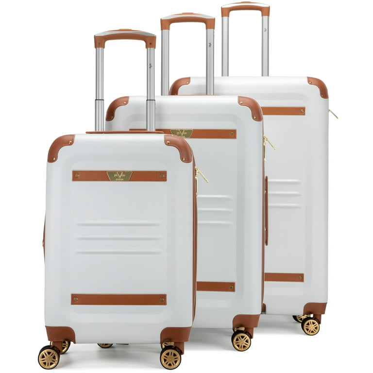 19V69 ITALIA Vintage 3-Piece Expandable Retro Spinner Luggage Set