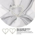 thumbnail image 2 of 4pcs Rhinestone Scarf Buckle Decorative Scarf Clasps Women Clothes Waist Buckle, 2 of 9