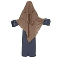thumbnail image 2 of Chapeau Froissé Uni pour Femmes avec Hijab Ethnique Musulman, 2 of 4