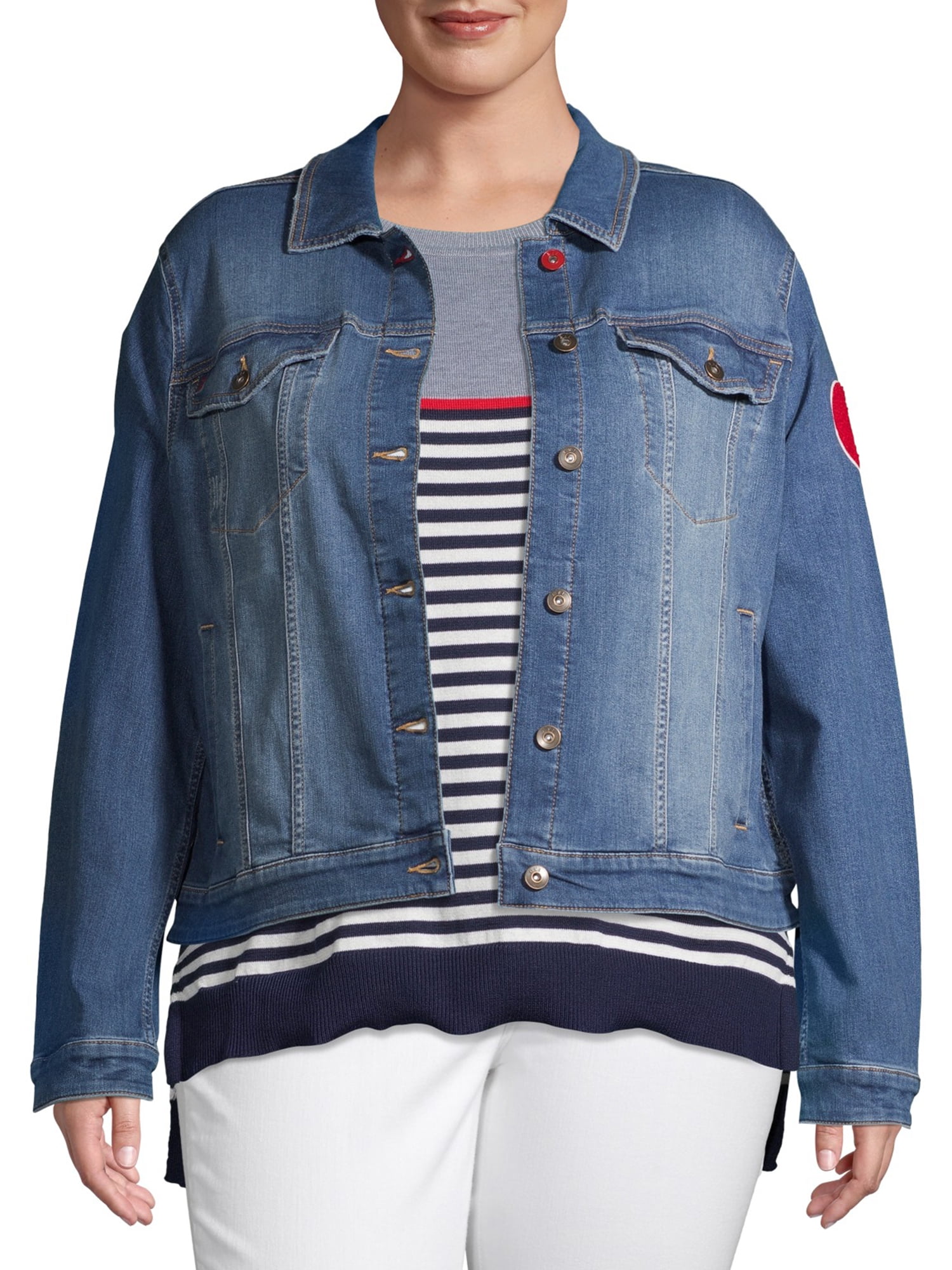 EV1 from Ellen DeGeneres All For Love Denim Jacket Women s Walmart