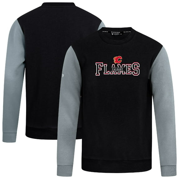 Men's Levelwear  Black/Gray Calgary Flames Ultimate Journey Sweatshirt