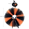 thumbnail image 3 of sruoe Halloween Porch Goose Outfit, 23in Yard Goose Clothes, Lawn Goose Costume, Patio Goose Dress Tulle Skirt With Pumpkin Pattern Hat Goose Ornament Accessory for Yard Garden Porch Party, Orange, 3 of 6
