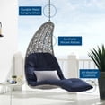 thumbnail image 5 of Swing Lounge Chair, Light Grey Gray Blue Navy, Modern Contemporary Urban Design, Outdoor Patio Balcony Cafe Bistro Garden Furniture Hotel Hospitality, 5 of 6