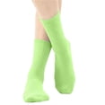 thumbnail image 6 of Auroural 5-13 Years Girls Socks Crew Cotton Children's Socks Solid Color Straight-Leg Stockings Student Mid-Calf Socks Multicolored Socks, 6 of 6