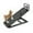 Black-for 23.6''H Bed, variant on Lilypelle Foldable Pet Ramp Bed for Dogs Cats with Non-slip Rubber,Height Adjustable 15.7"-27.5", 55.1"Lx17.7"W,Yellow