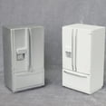 thumbnail image 2 of Shisuyan 1 Pce Réfrigérateur Mini Maison 1/12 Miniature en Bois à Double Porte Modèle de Réfrigérateur, 2 of 9