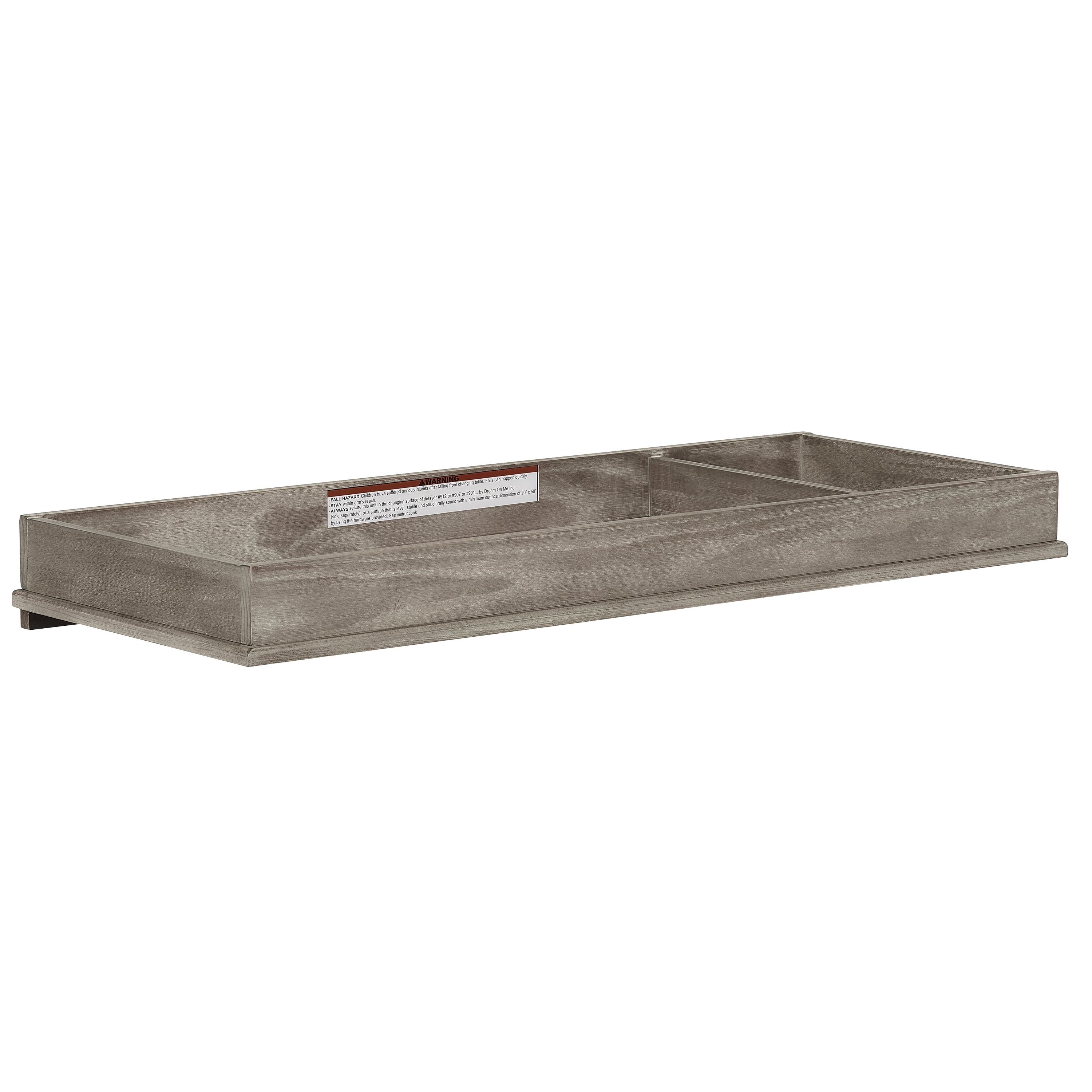 Evolur Mid Century Changing Tray, Windsor Oak Grey