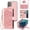 Pink, variant on Asuwish Phone Case for Motorola Moto G 5G 2024 Zipper Wallet Magnetic Detachable Cell Cover with Tempered Glass Screen Protector Crossbody Strap Flower Card Holder Slot G5G 5 G G5 Women Girls Pink