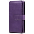 thumbnail image 3 of SaniMore Versatile Case for Google Pixel 7 Pro 6.7", Durable PU Leather Case Card Slots Flip Kickstand Magnetic Closure Anti-drop Shockproof Full Body Protective Wallet Business Case, Purple, 3 of 14