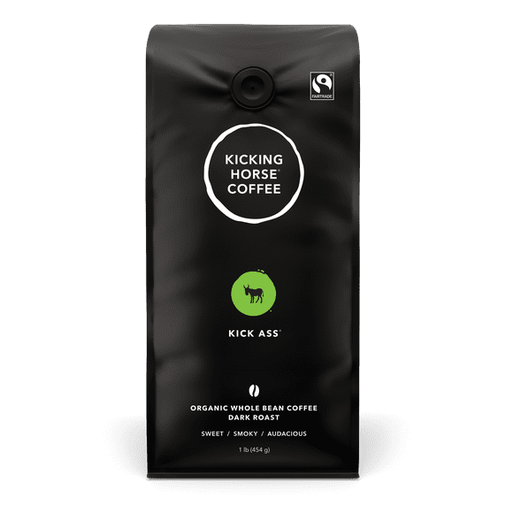 Kicking Horse Coffee - Kick Ass - Dark Roast - 454g Whole Bean, 454 g - Whole Bean Coffee