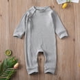 thumbnail image 2 of Kiapeise Newborn Baby Boy Girl Jumpsuits Long Sleeve Rompers, 2 of 10