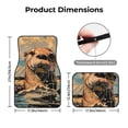 thumbnail image 5 of Naloa Playful Otter Tropical Beach Car Foot Mat Set of 4 Pieces - Universal Floor Liner Neoprene Full Set Floor Mats for Cars Trucks SUV, 5 of 7