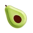 thumbnail image 4 of Shisuyan 1pc Avocado Shape Plate Appetizer Plate Dessert Fruit Plate Ceramic Tableware, 4 of 8