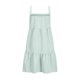 thumbnail image 5 of Vestido de Camisa Cuadrada para las Mujeres A-Línea Correas de Hombro Mini con Borde de Volantes, Vestido de Bolsillo Lateral Casual para Primavera Verano Otoño Diario Y Fiesta, 5 of 8