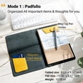 thumbnail image 4 of Creative Folio Lite 2.0 with Stand, Business Portfolio Resume, 3-in-1 Padfolio with Magnetic Accessories, Work as Notebook Cover, Clipboard, Organizing Board for Home and Office (Gray, A5), 4 of 7