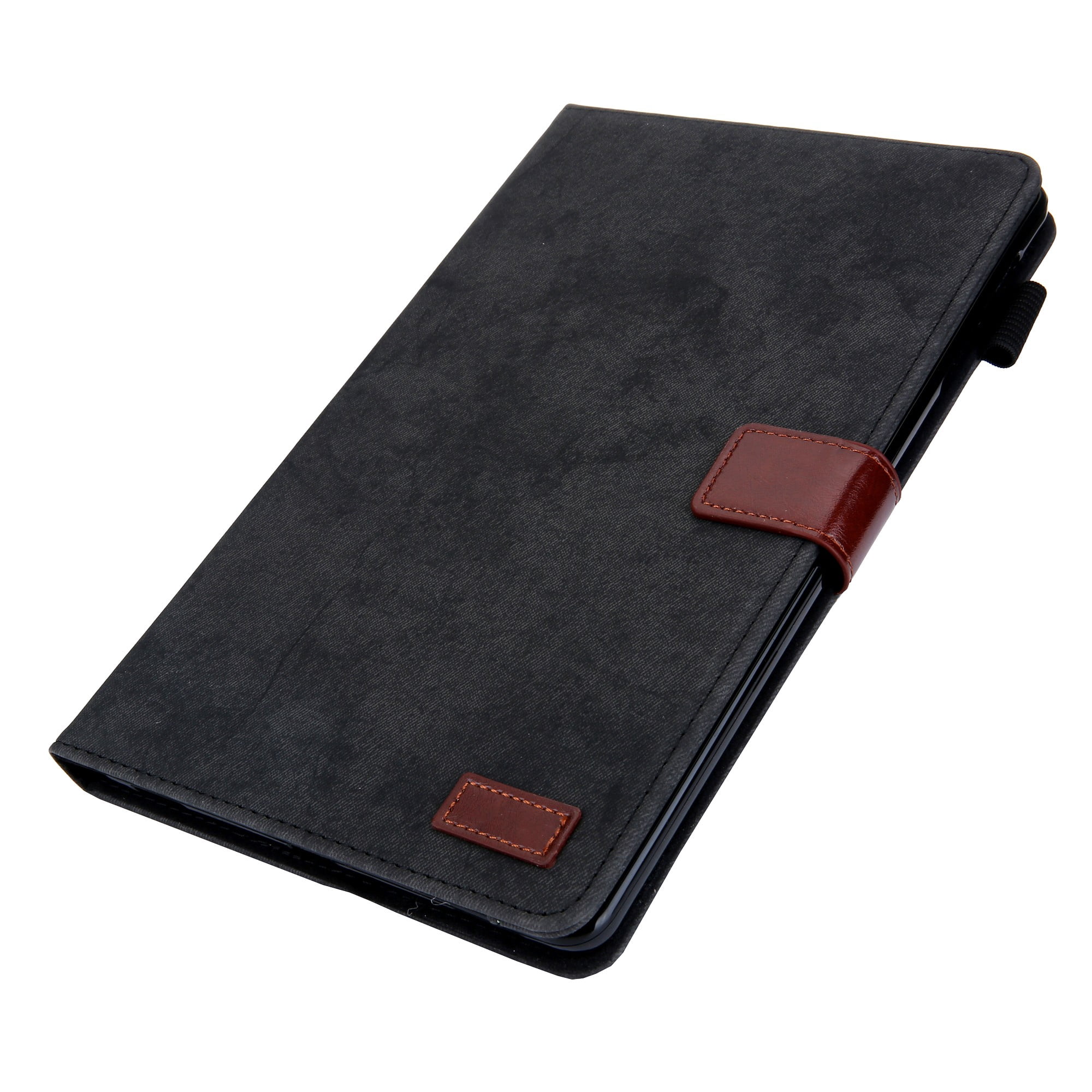 ELEHOLD PU Leather Folio Case For Samsung Tab S5e 10.5" (2019) Kickstand Shockproof Cover, with Credit Card Holder & Pencil Holder, Auto Sleep&Weke -Black