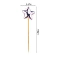 thumbnail image 3 of Cocktail Picks 50 PCS Wooden Star Appetizer Toothpicks Party Decoration Pink Drink Garnish Skewers, 3 of 8