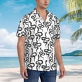 thumbnail image 5 of Balery Hand Drawn Snake Print Men's Hawaiian Shirts Short Sleeve Beach Shirt Relaxed Fit Vacation Button Down Shirts-3X-Large, 5 of 9