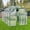 6 x 10FT, variant on 8' x 6' Walk-in Greenhouse for Outdoor, Garden Greenhouse with Metal Frame, Sliding Door, Adjustable Roof Vent and Rain Gutter, Backyard Greenhouse for Plants in Winter
