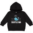 thumbnail image 2 of Inktastic Seattle Washington Cute Whale Travel Toddler Hoodie, 2 of 4