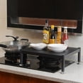thumbnail image 2 of SHOWERORO 1Pc Gas Stove Storage Rack Induction Cooker Rack Stainless Steel Easy to Clean Kitchen Organization, 2 of 8