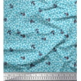 thumbnail image 1 of Soimoi Moss Georgette Fabric Anchor Hook Nautical Decor Fabric Printed Yard 42 Inch Wide, 1 of 3