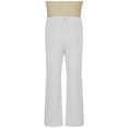 thumbnail image 4 of CHEEREAM Flared Pants Men Vintage Bell Bottom Pants 60s 70s Disco Outfits Stretch Slim Fitted Hippie Party Trousers with Pockets White S, 4 of 7