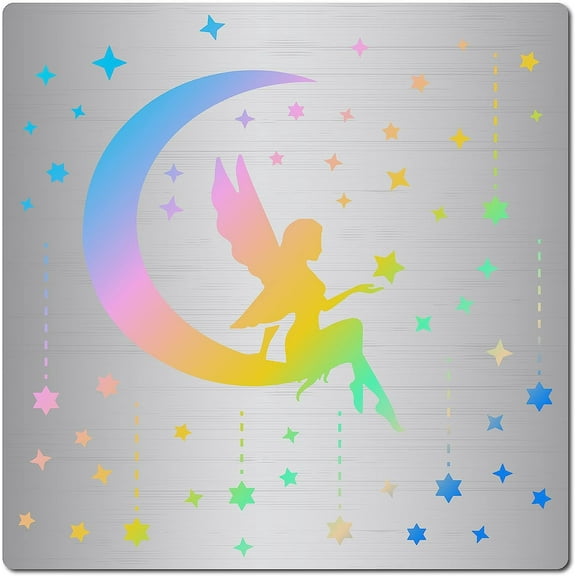 6.3 Inch Metal Fairy Stencil Angel Templates Reusable Moon Star Journal Border Stainless Steel Stencils